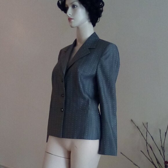 Women's Escada Jacket Blazer Wool / Silk Blend Size 4 Bust 34" ( Doubled) - Picture 5 of 9
